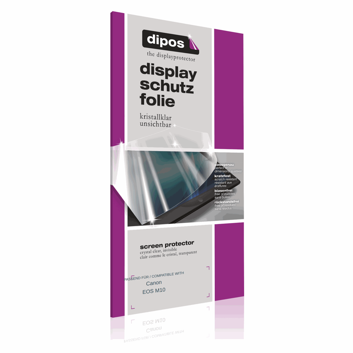 6x Schutzfolie klar für Canon EOS M10 Display-Schutzfolie