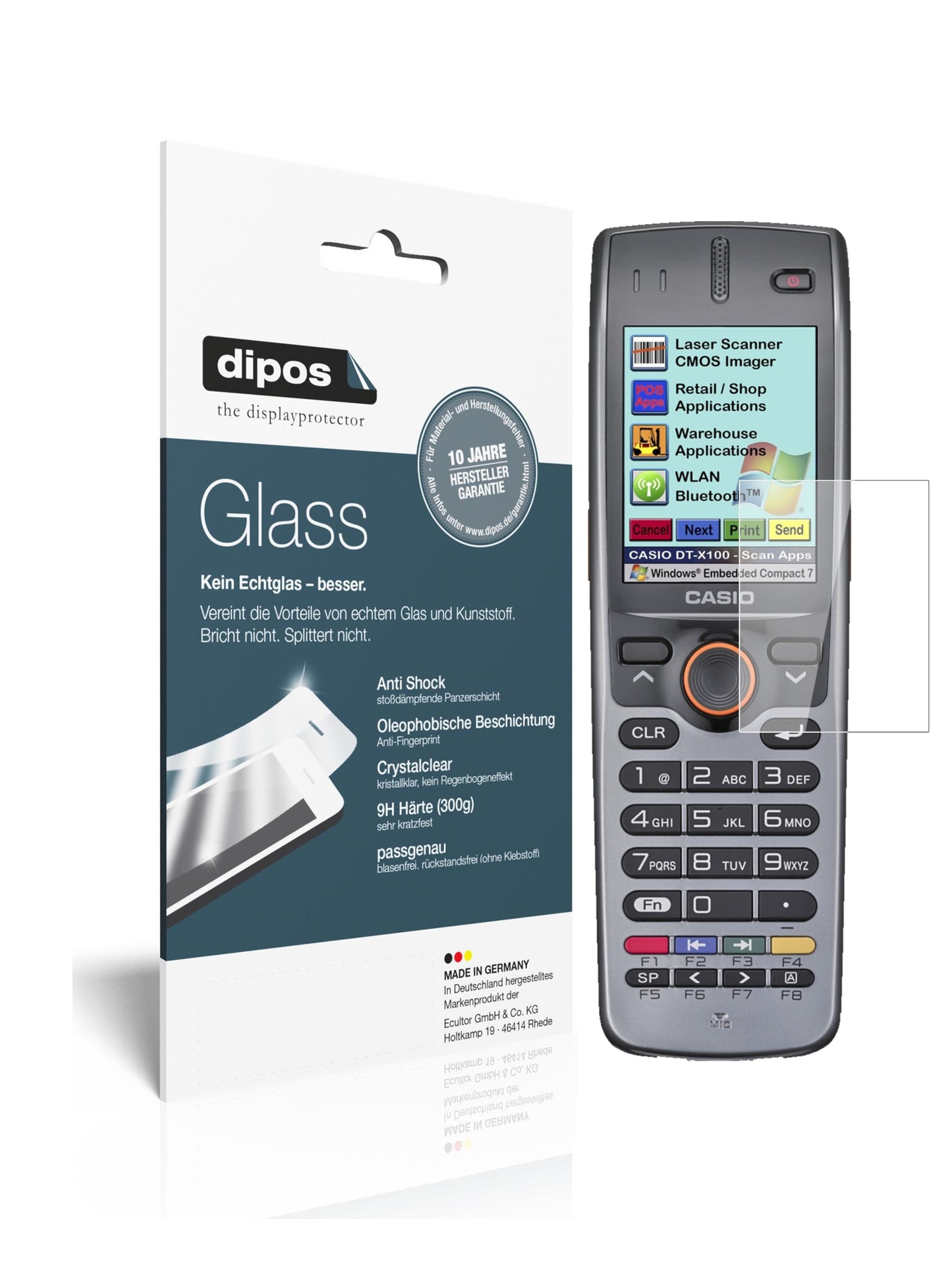 Perfekte Passform und ultimative Qualität: Unser 9H Panzerglas bietet Schutz für Casio-DT-X100