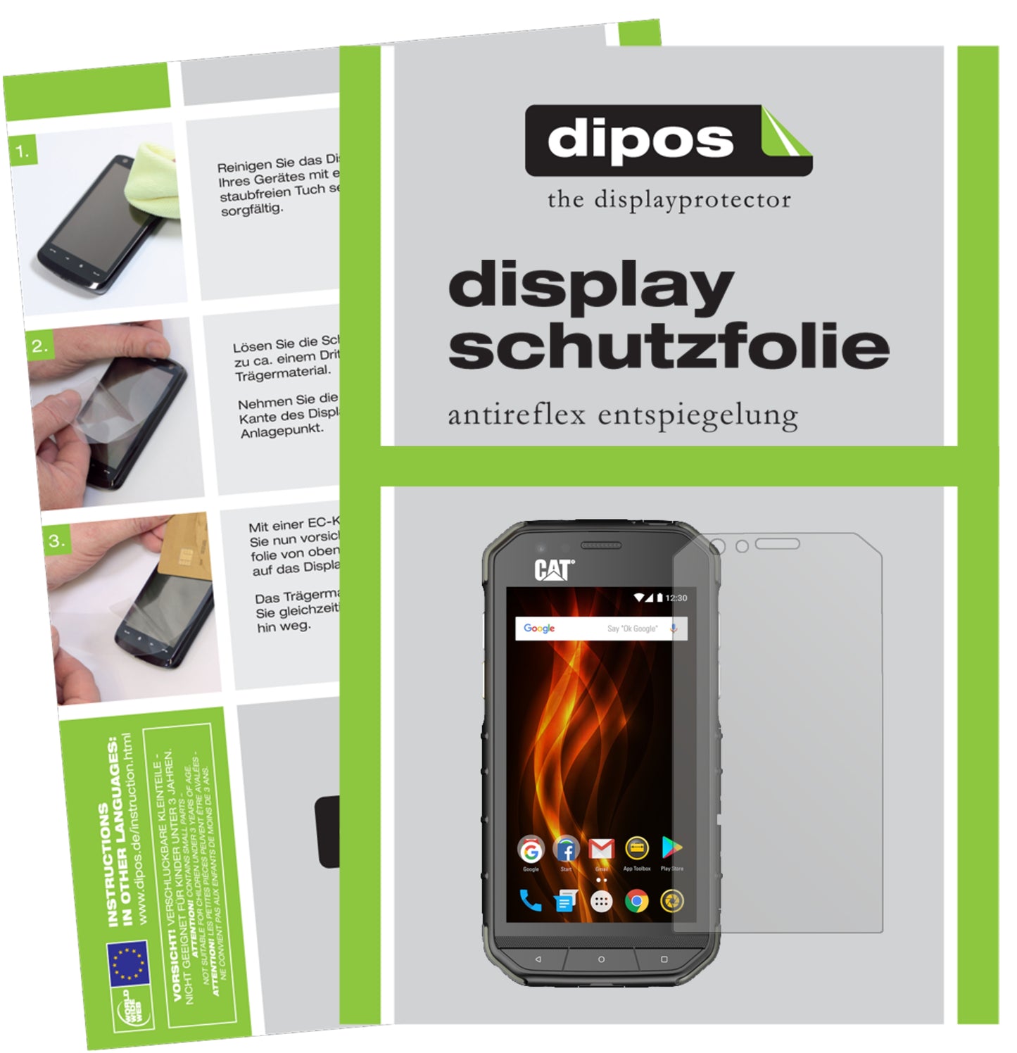 Mattes Panzerglas: Entspiegelte, dünne Folie, Fingerabdruckresistenz und Bildschirmschutz für Caterpillar-Cat S31