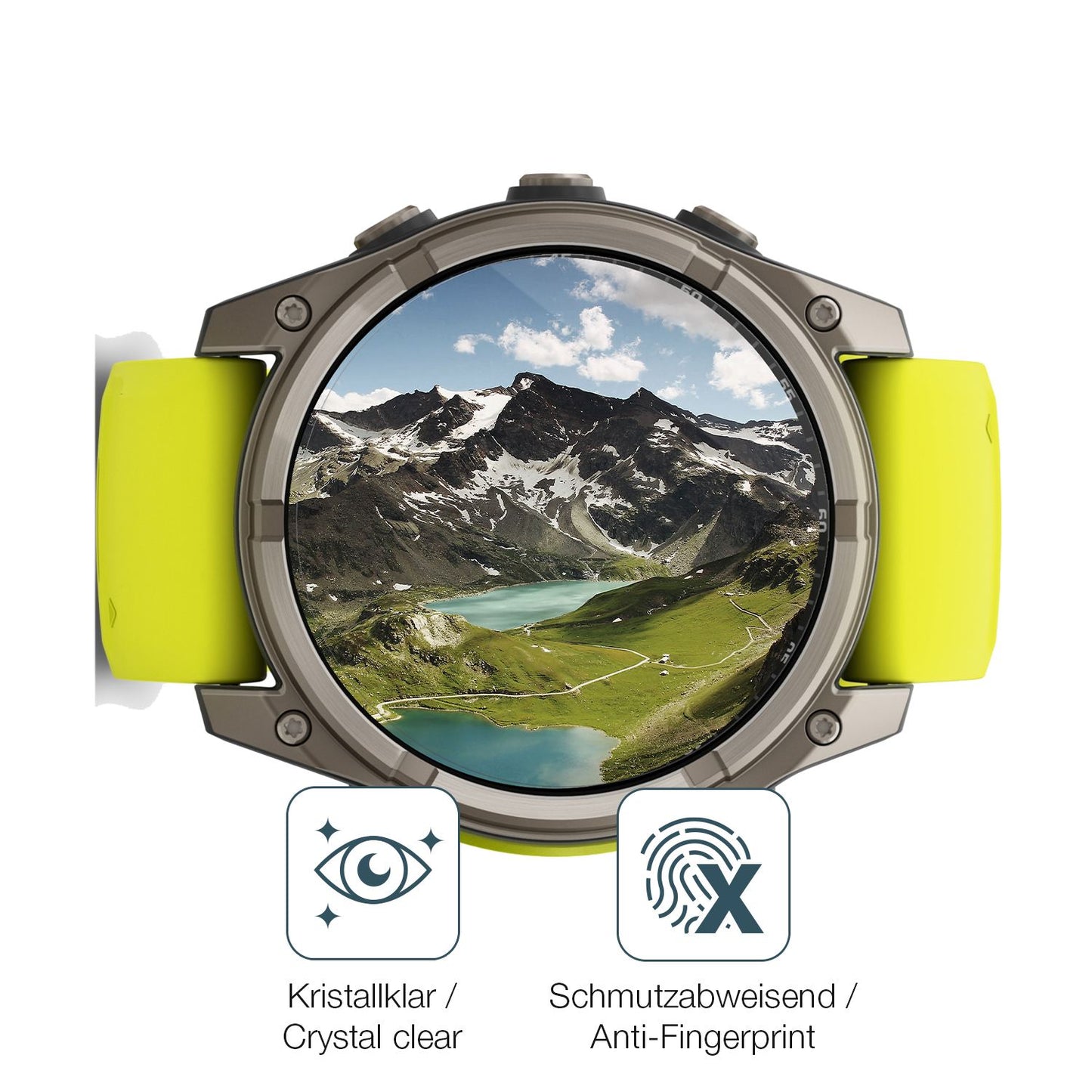 Flexible TPU-Folie passend zugeschnitten für Garmin Tactix 8 51mm SOLAR, vollständige Abdeckung