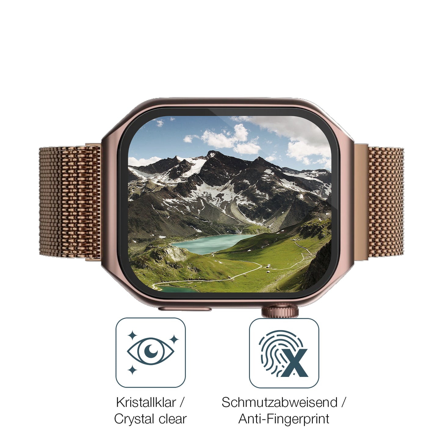 Flexible TPU-Folie passend zugeschnitten für Lava ProWatch V1, vollständige Abdeckung