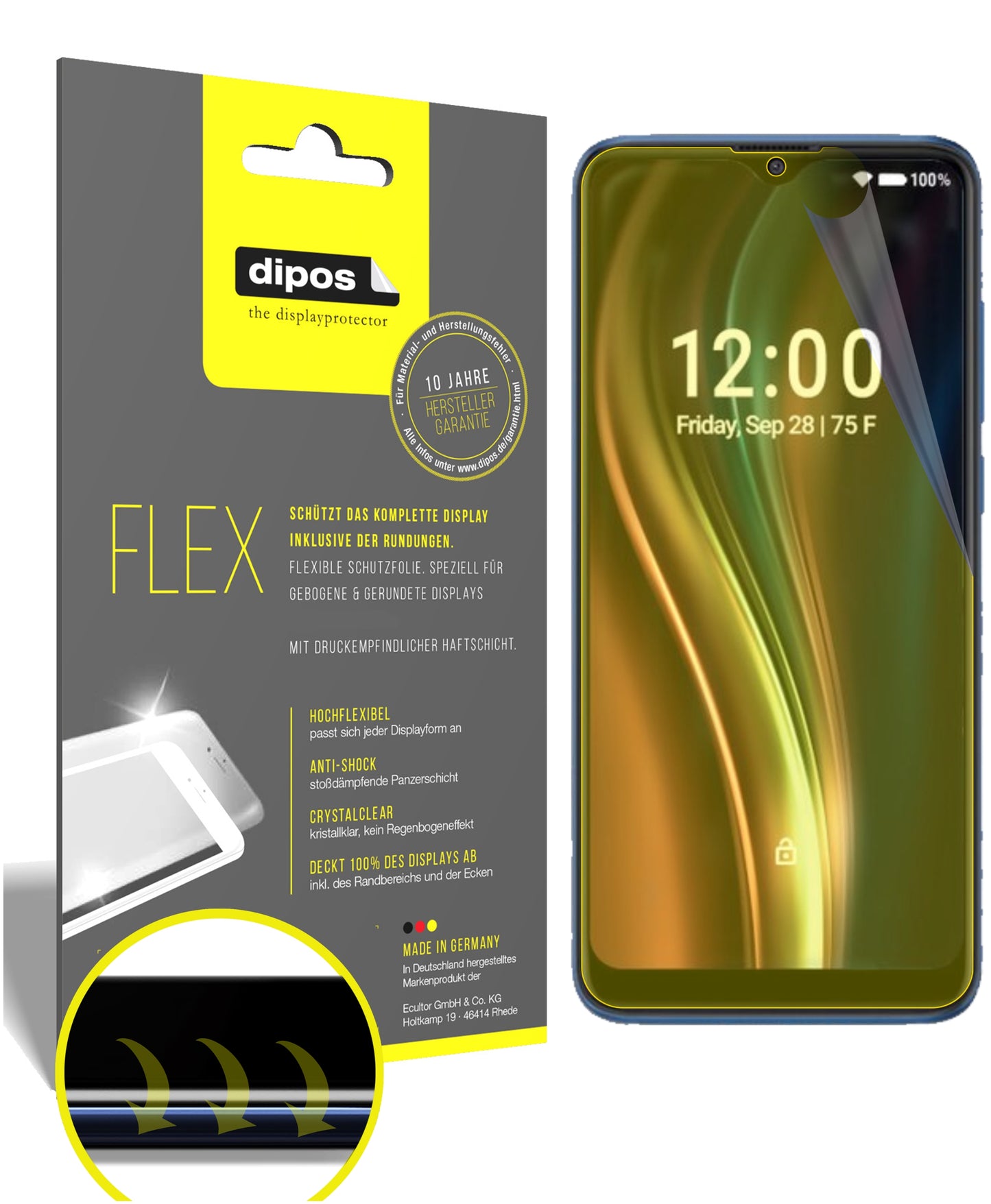 3D Full Cover Displayschutzfolie: Case-freundlicher Schutz mit perfekter Passform für dein Display.