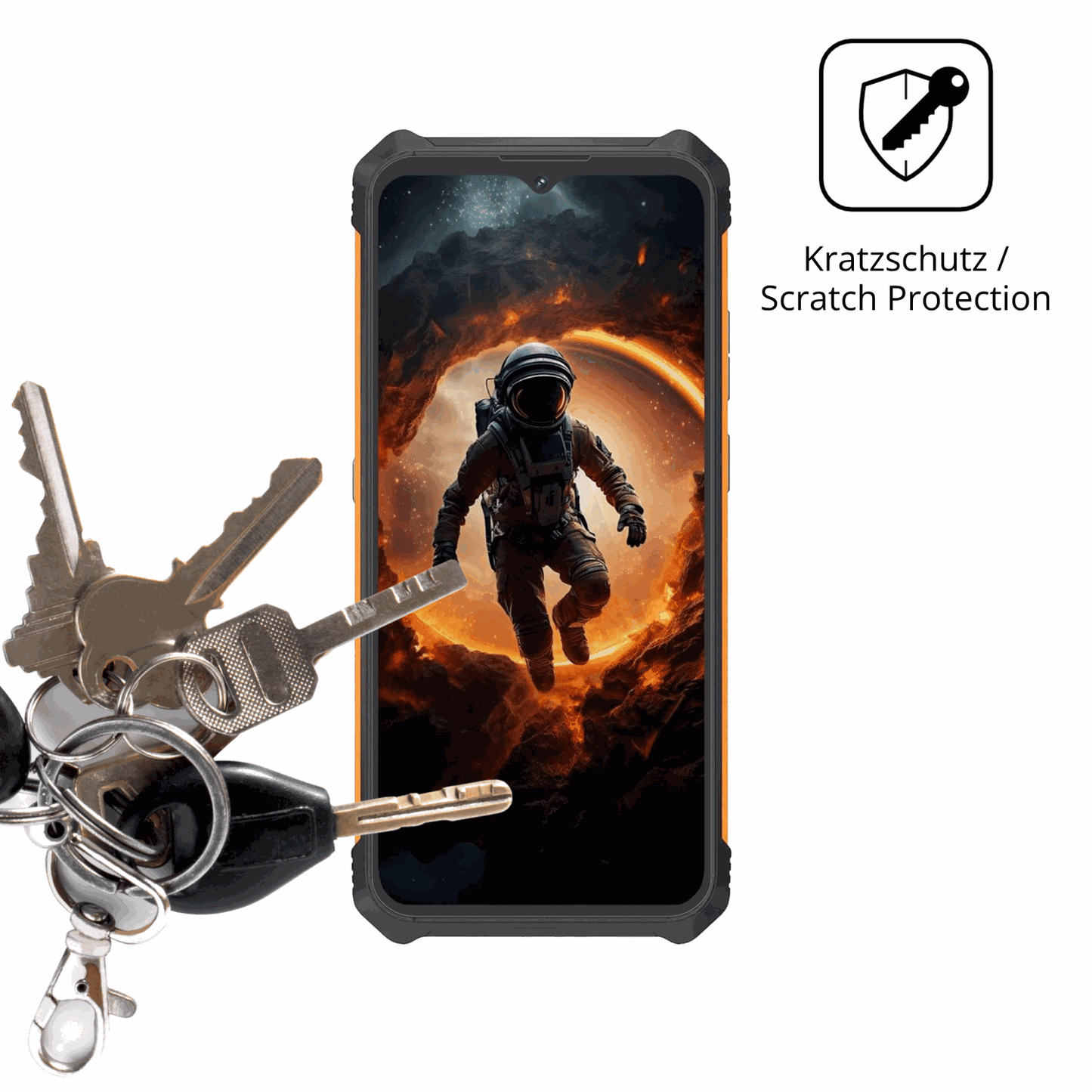 4x Schutzfolie klar für Cubot King Kong Mini 4 Display-Schutzfolie