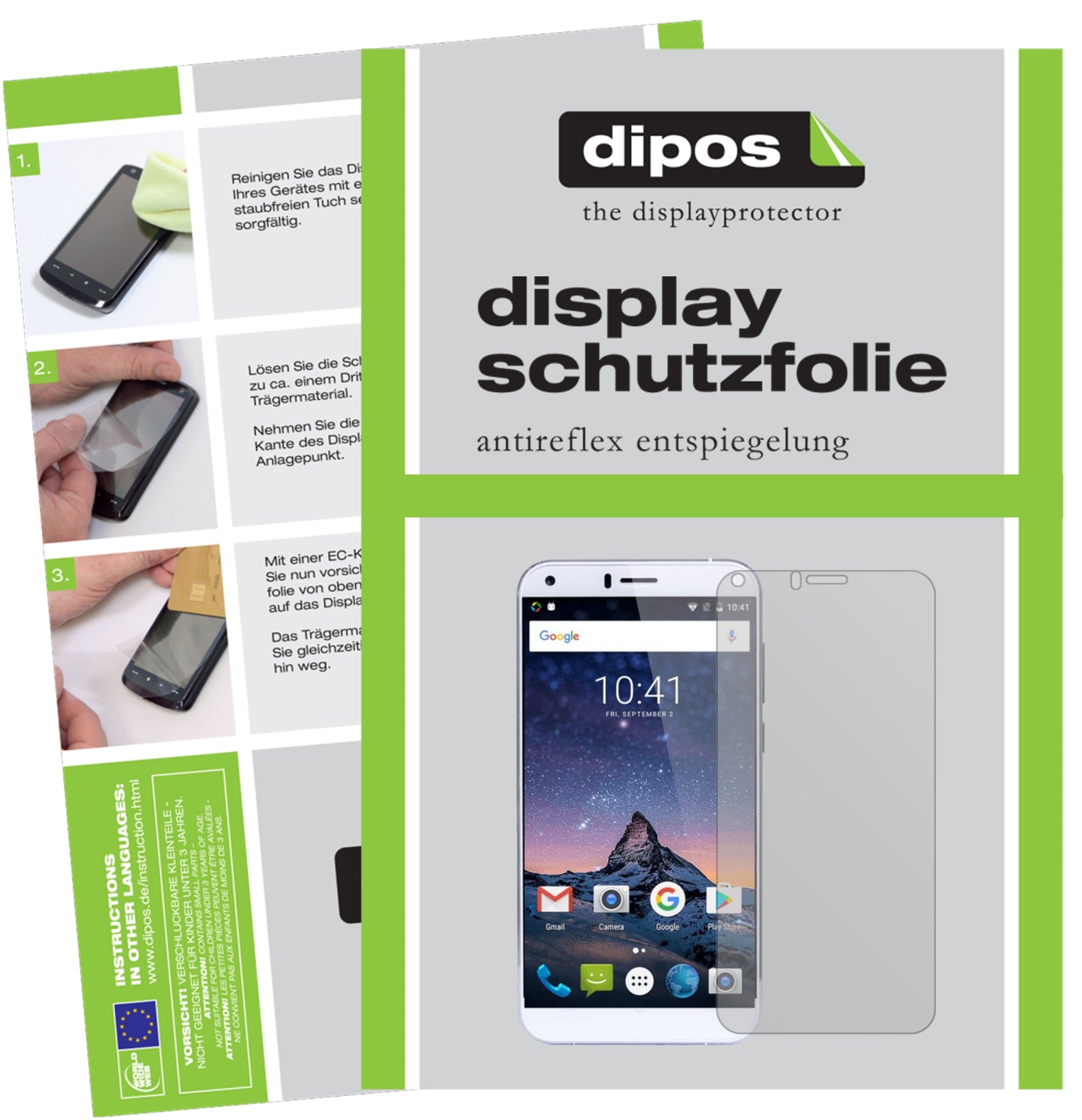 Mattes Panzerglas: Entspiegelte, dünne Folie, Fingerabdruckresistenz und Bildschirmschutz für Cubot-Manito