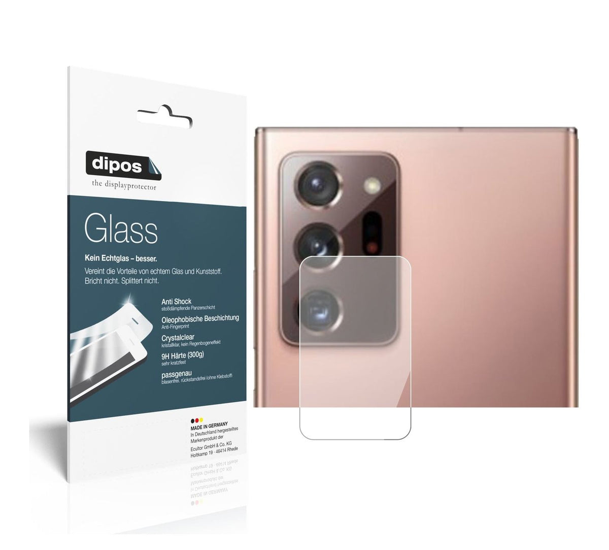 2x 9H Schutzfolie für Samsung Galaxy Note 20 Ultra Kameralinse Panzerfolie