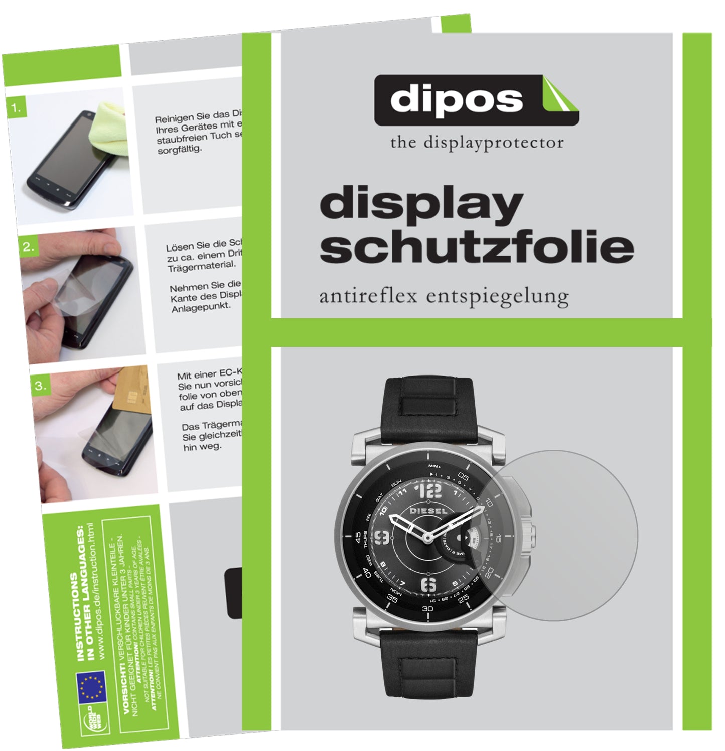 Mattes Panzerglas: Schutz vor Brüchen, Fingerabdrücken und Bildschirmblendung für Diesel-On Time