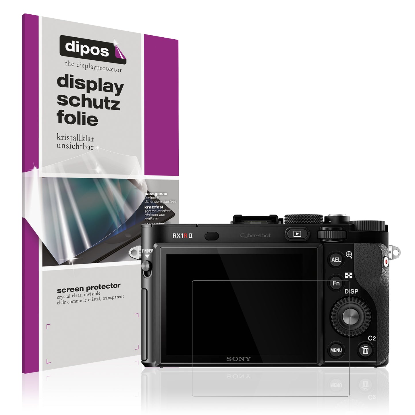 Displayschutzfolie passend für Sony RX1R Mark II