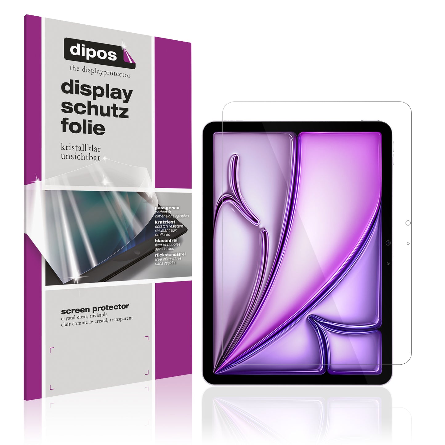 Displayschutzfolie passend für Apple iPad Air M2 11 Zoll 2024
