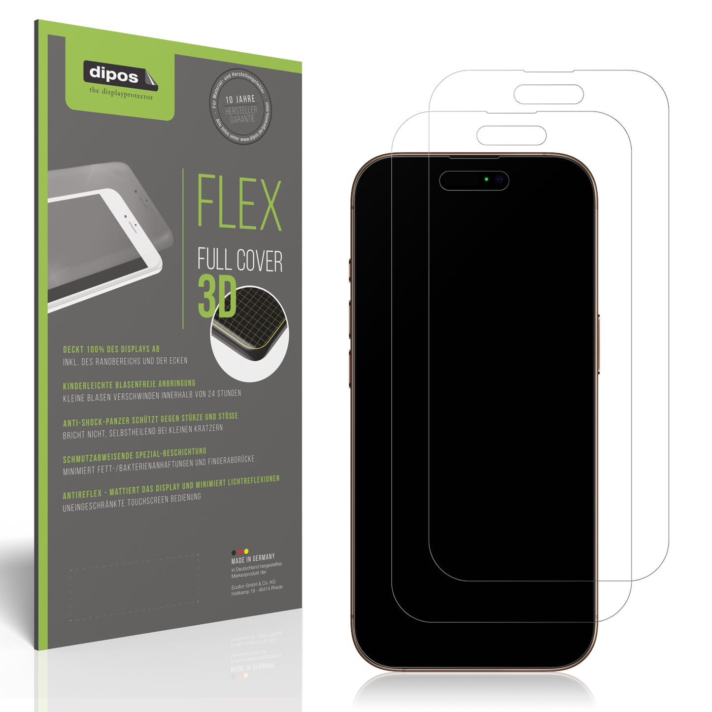 Displayschutzfolie passend für Apple iPhone 16 Pro Max