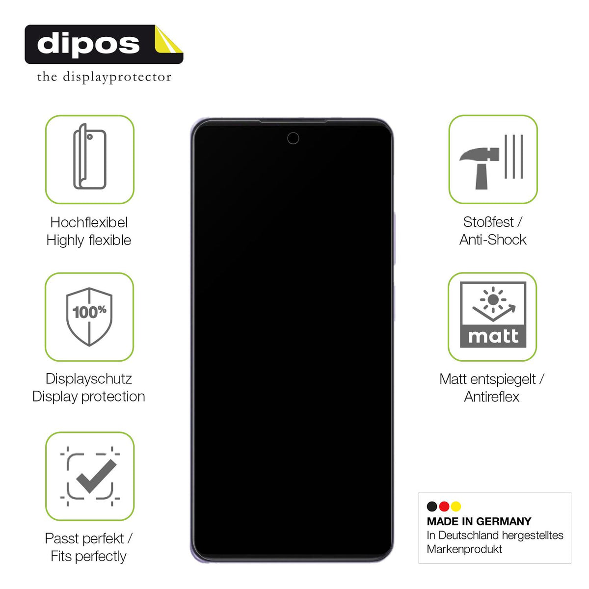 2x Full Cover Schutzfolie matt für Oppo A3i Plus