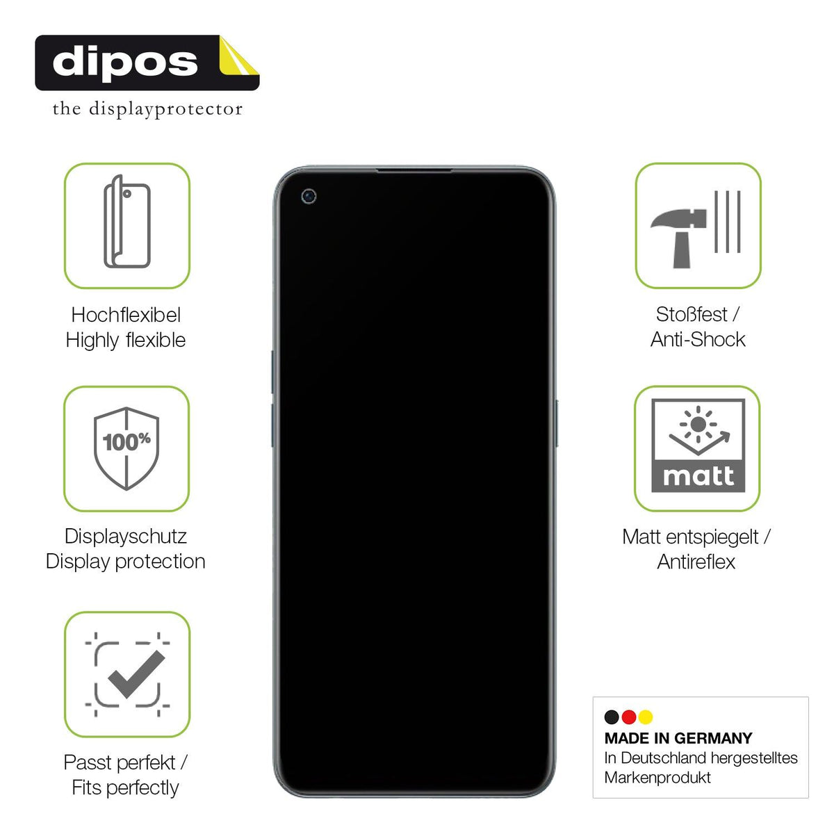 2x Full Cover Schutzfolie matt für OnePlus Nord CE 2 5G