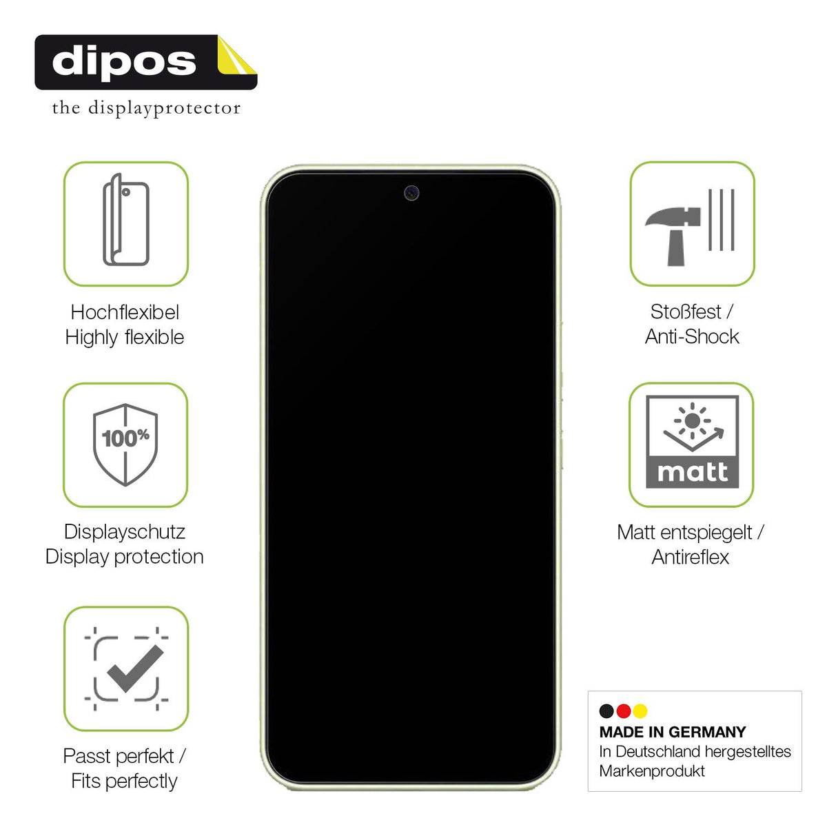 2x Full Cover Schutzfolie matt für Samsung Galaxy A54