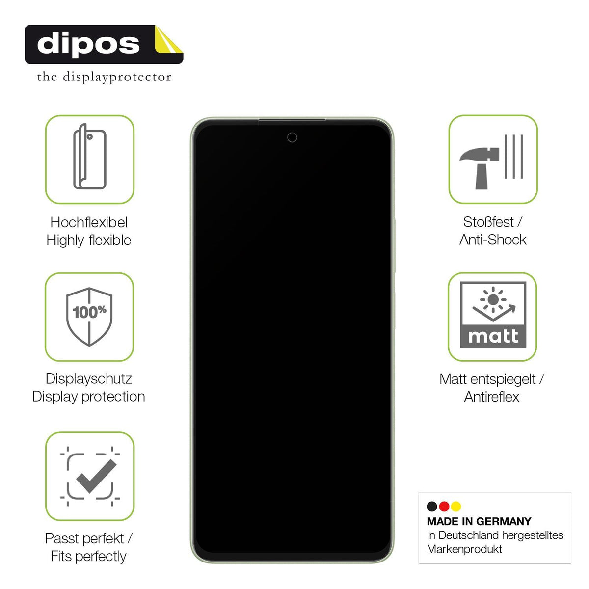 2x Full Cover Schutzfolie matt für Oppo A5 CPH2727