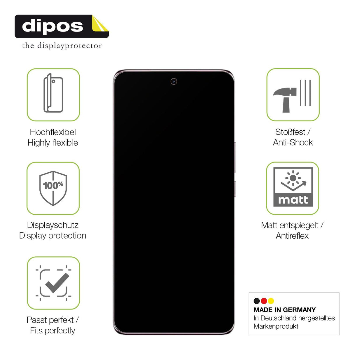 2x Full Cover Schutzfolie matt für Vivo Y400 Pro 5G