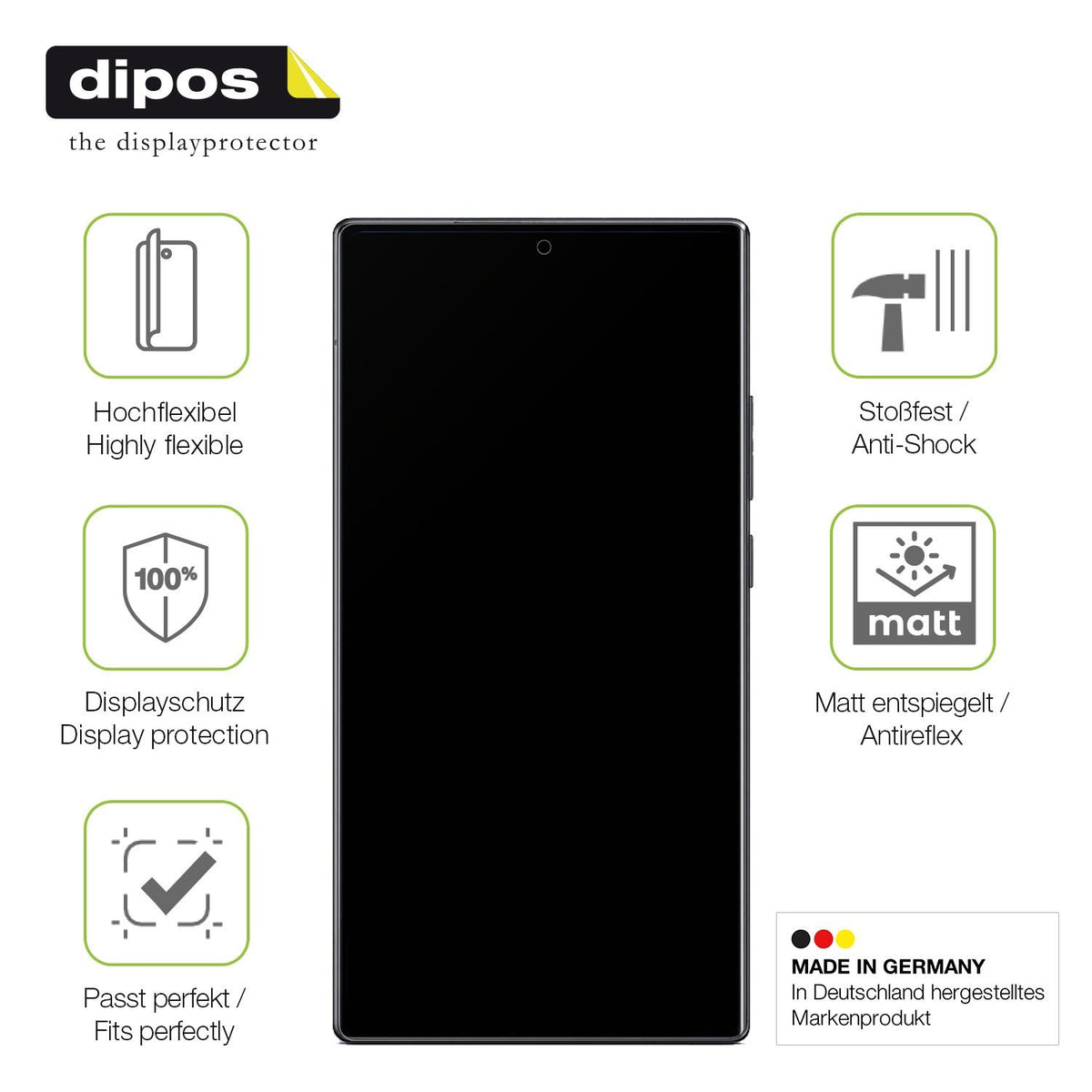 2x Full Cover Schutzfolie matt für Nubia Z80 Ultra
