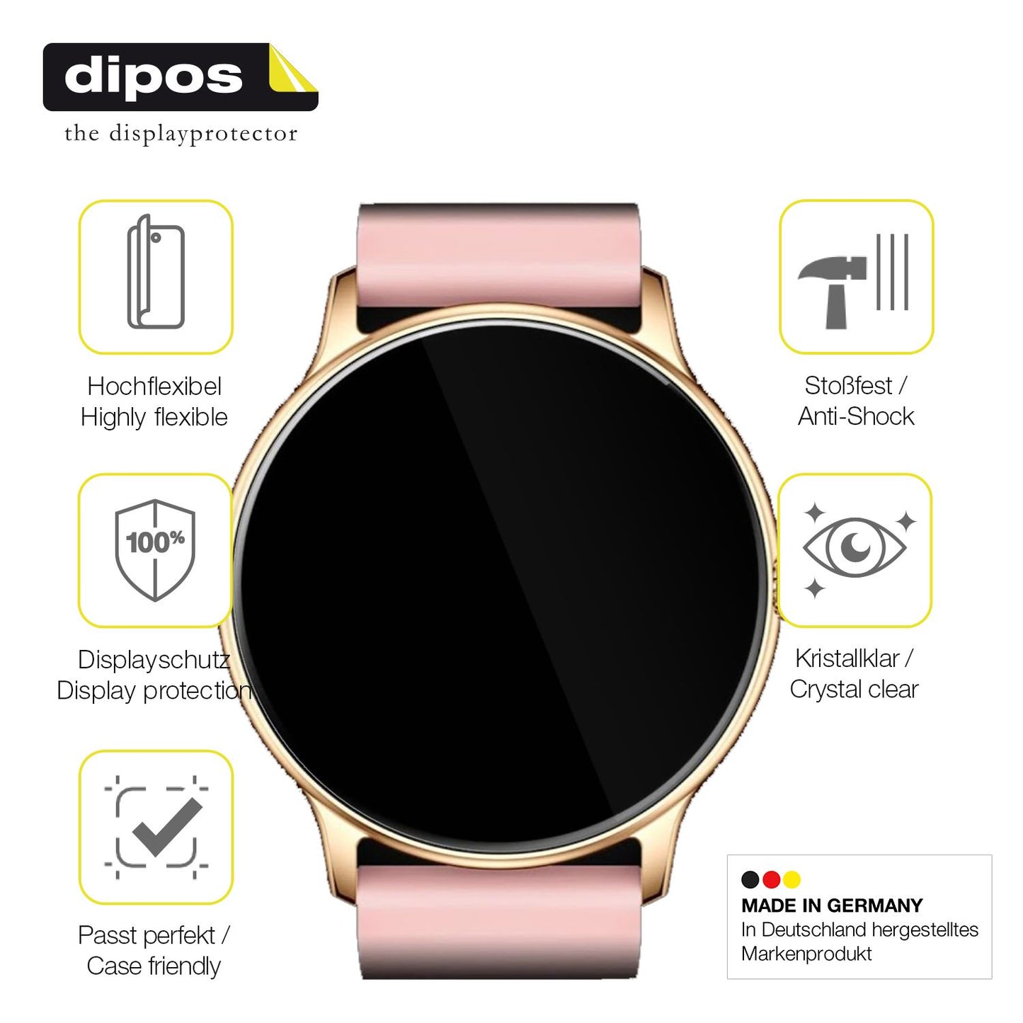 Displayschutz hergestellt in Deutschland, höchste Qualität made in Germany