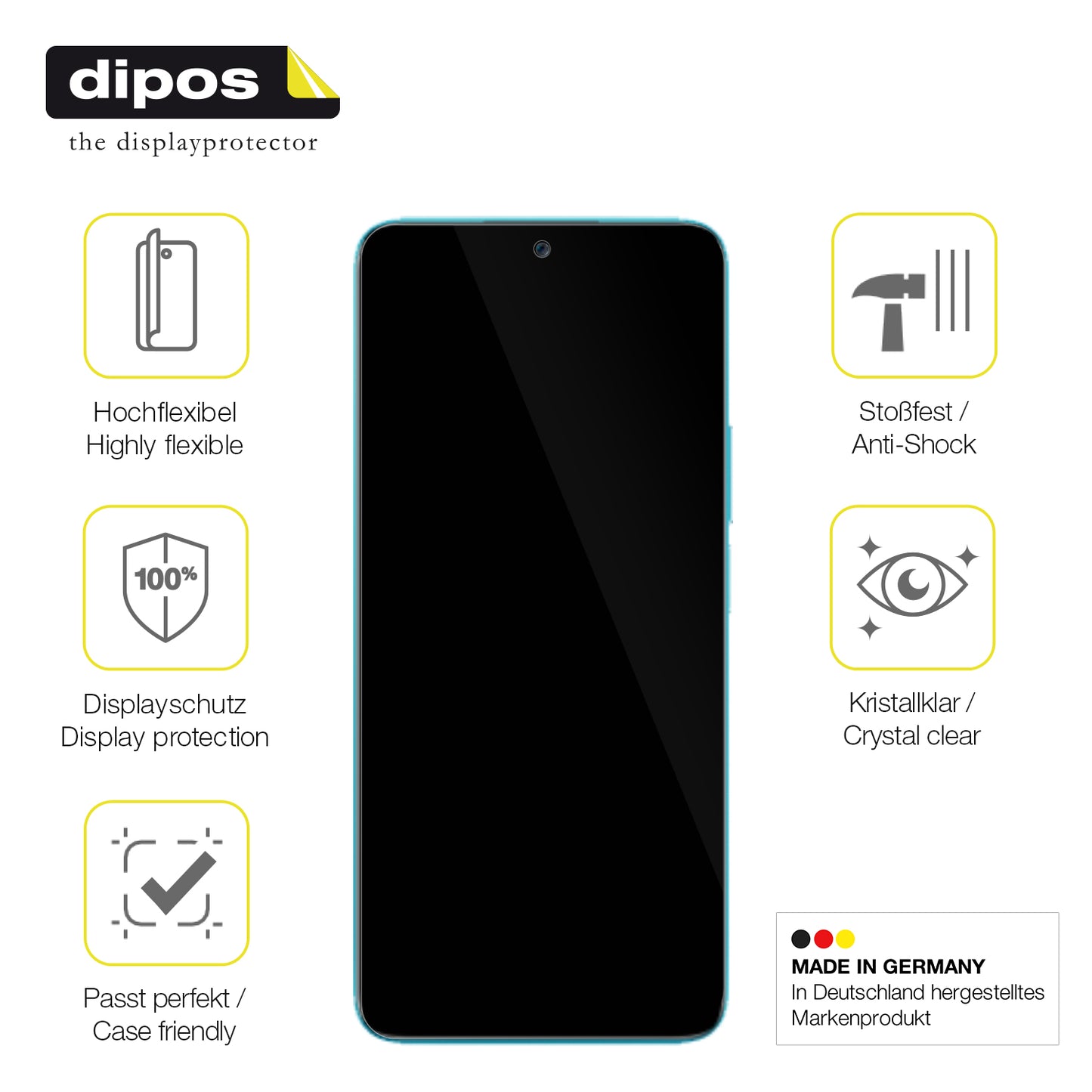 2x 3D Full Cover Schutzfolie für Honor 90 Lite