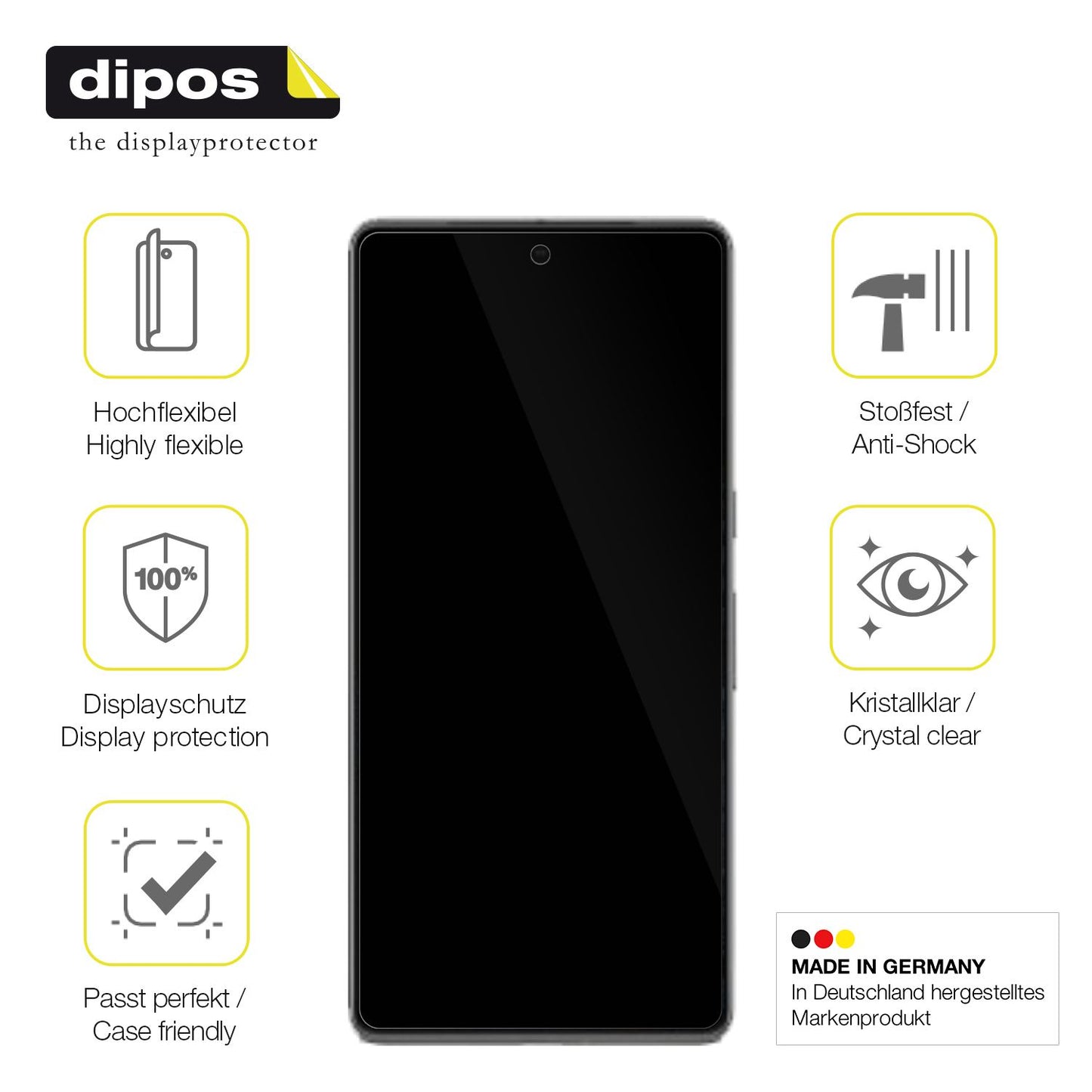 2x 3D Full Cover Schutzfolie für Google Pixel 7 Pro
