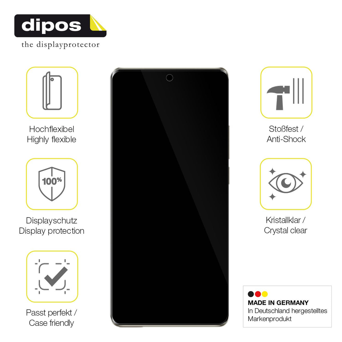 2x 3D Full Cover Schutzfolie für Ulefone Note 17 Pro