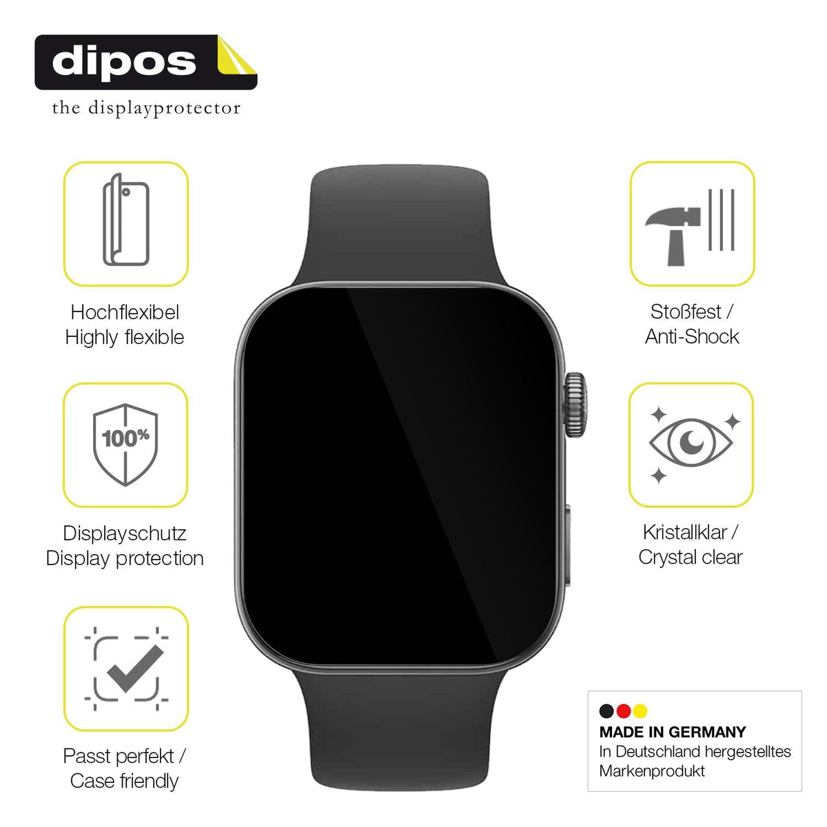 2x 3D Full Cover Schutzfolie für Huawei Watch Fit 4