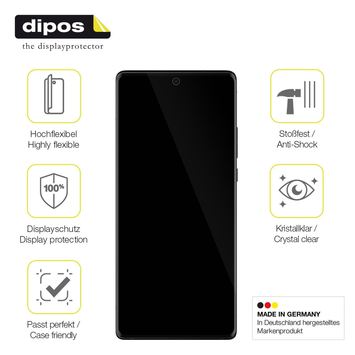2x 3D Full Cover Schutzfolie für Motorola Edge 30 Ultra