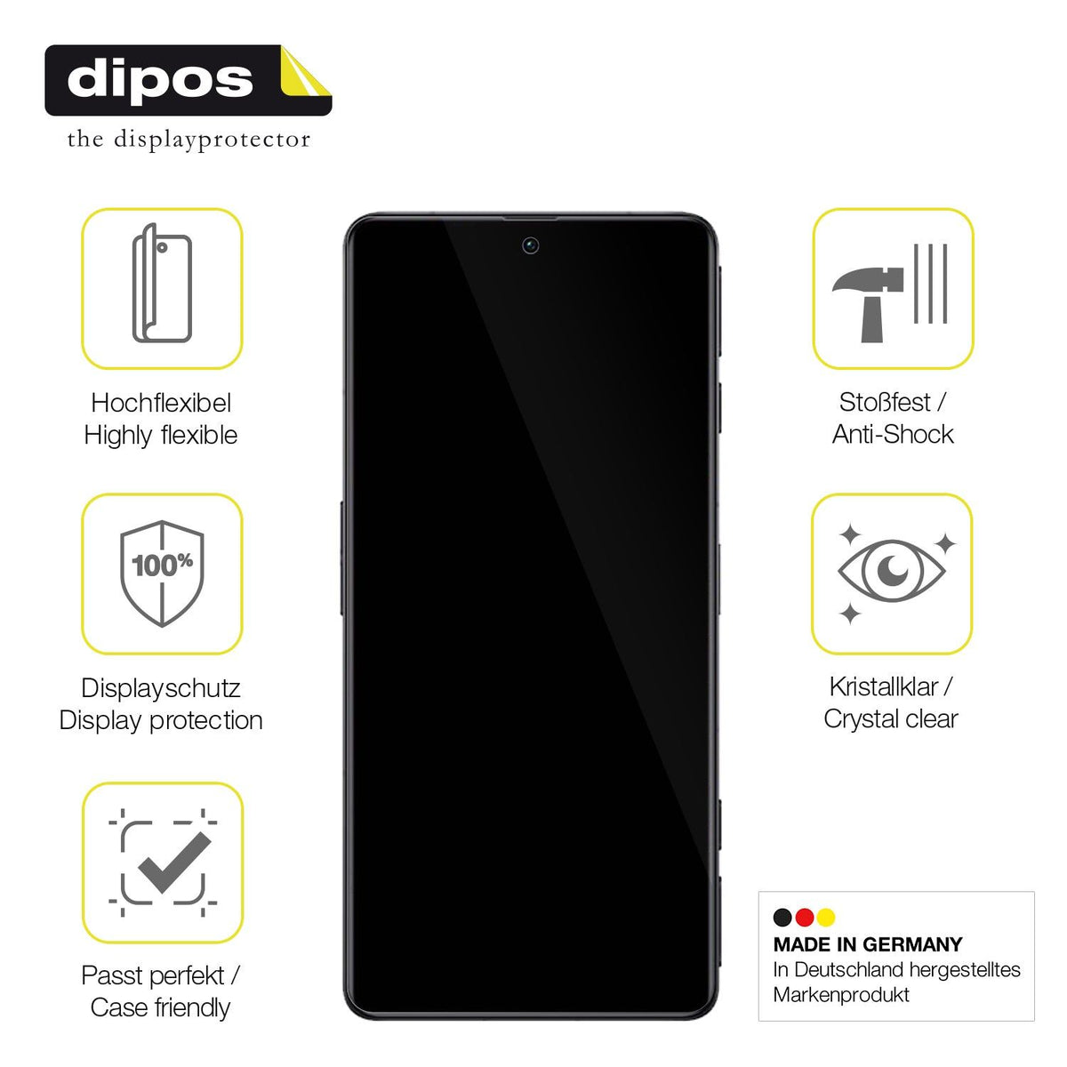 2x 3D Full Cover Schutzfolie für Xiaomi Poco F4 GT