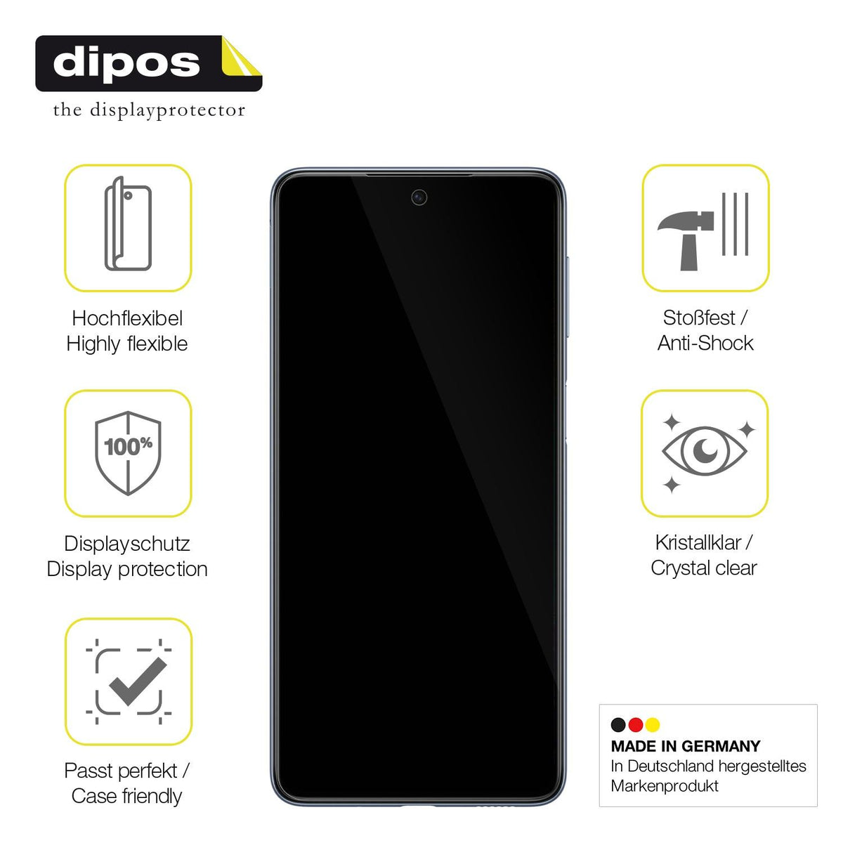 2x 3D Full Cover Schutzfolie für Samsung Galaxy M53 5G