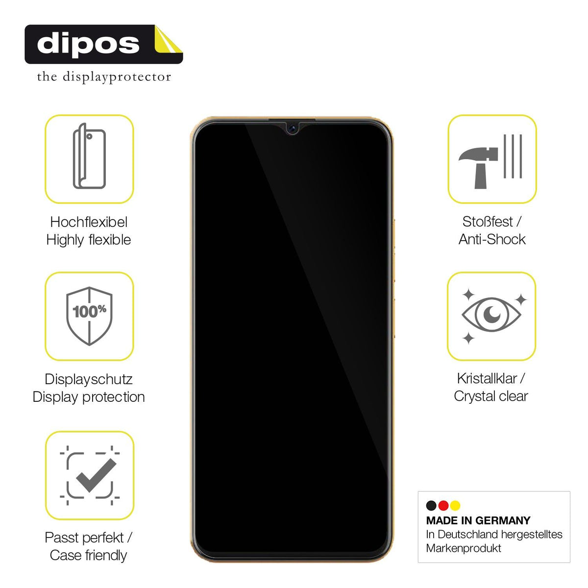 2x 3D Full Cover Schutzfolie für Coolpad Cool 20 Pro