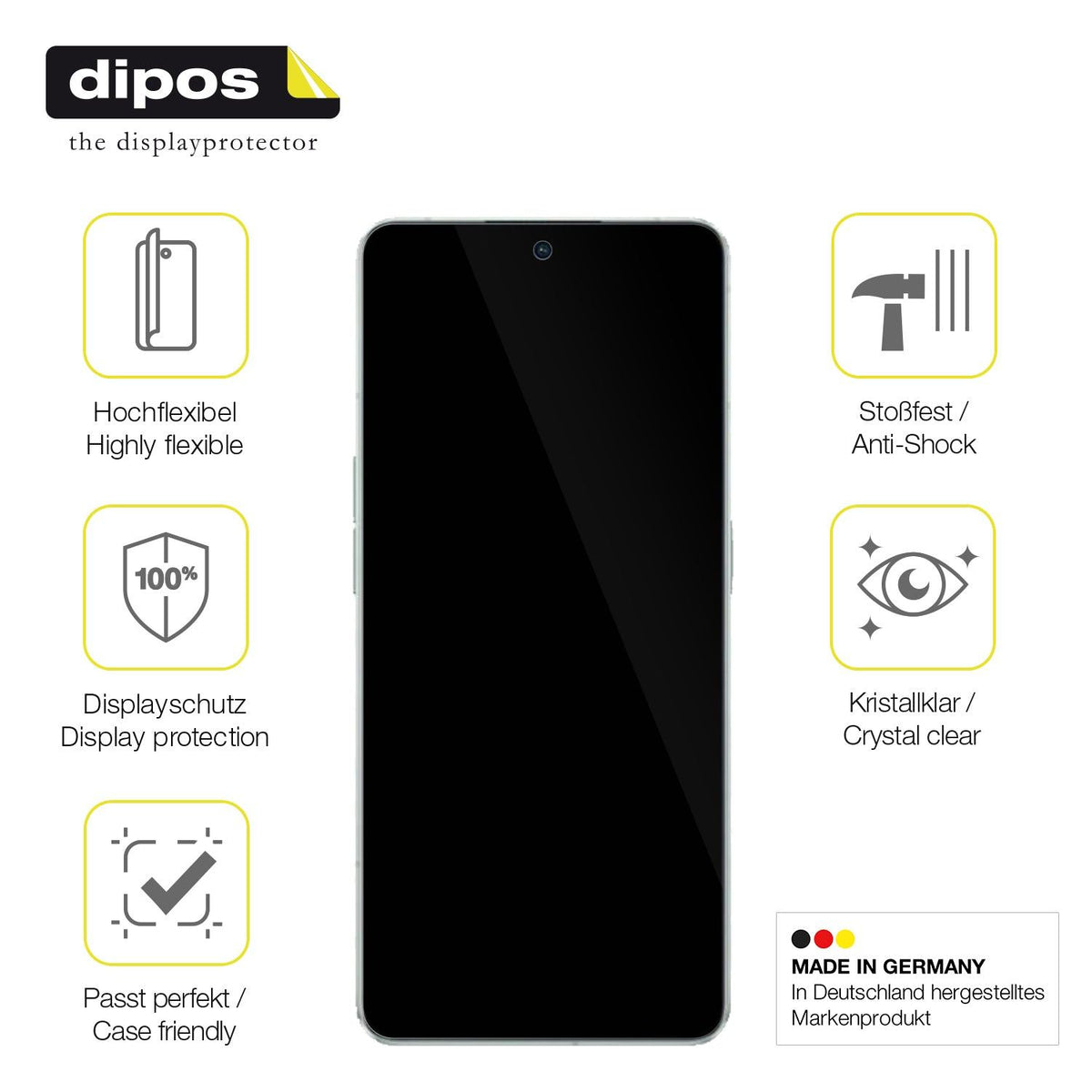 3x 3D Full Cover Schutzfolie für Oppo Reno8 Pro Plus