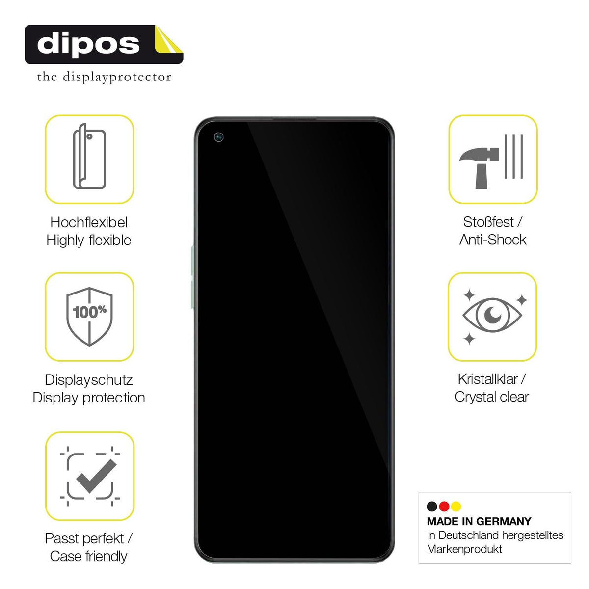 3x 3D Full Cover Schutzfolie für Oppo Reno7 Z 5G