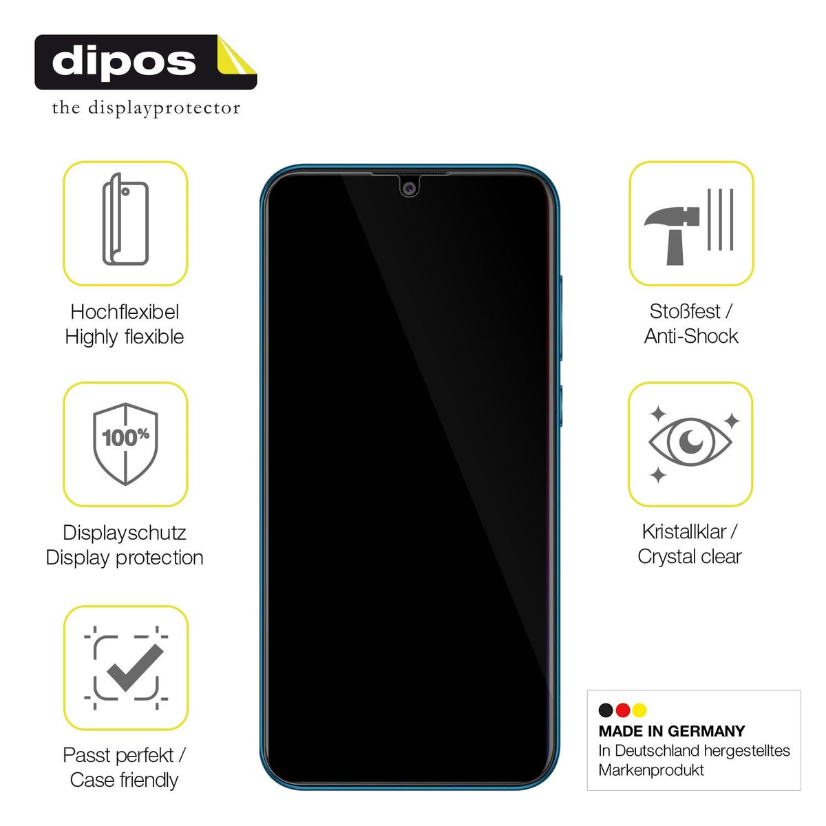 3x 3D Full Cover Schutzfolie für Coolpad Cool 5