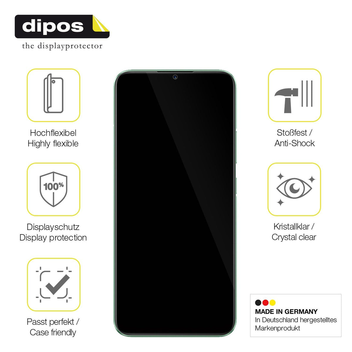 3x 3D Full Cover Schutzfolie für Realme C11