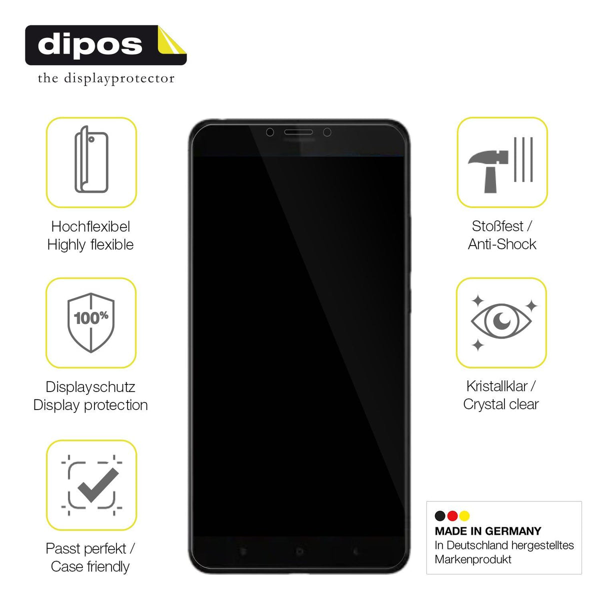 2x 3D Full Cover Schutzfolie für Xiaomi Mi Max 3