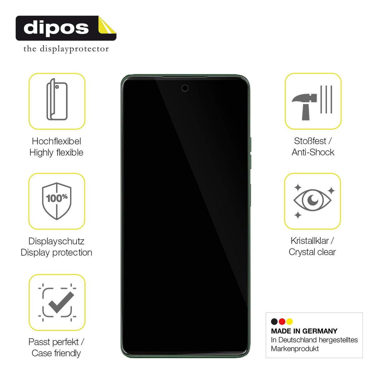 2x 3D Full Cover Schutzfolie für Motorola Moto G Power 2025