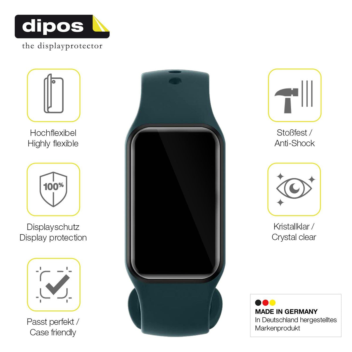 2x 3D Full Cover Schutzfolie für Blackview R1 Smartwatch 1.47 Zoll