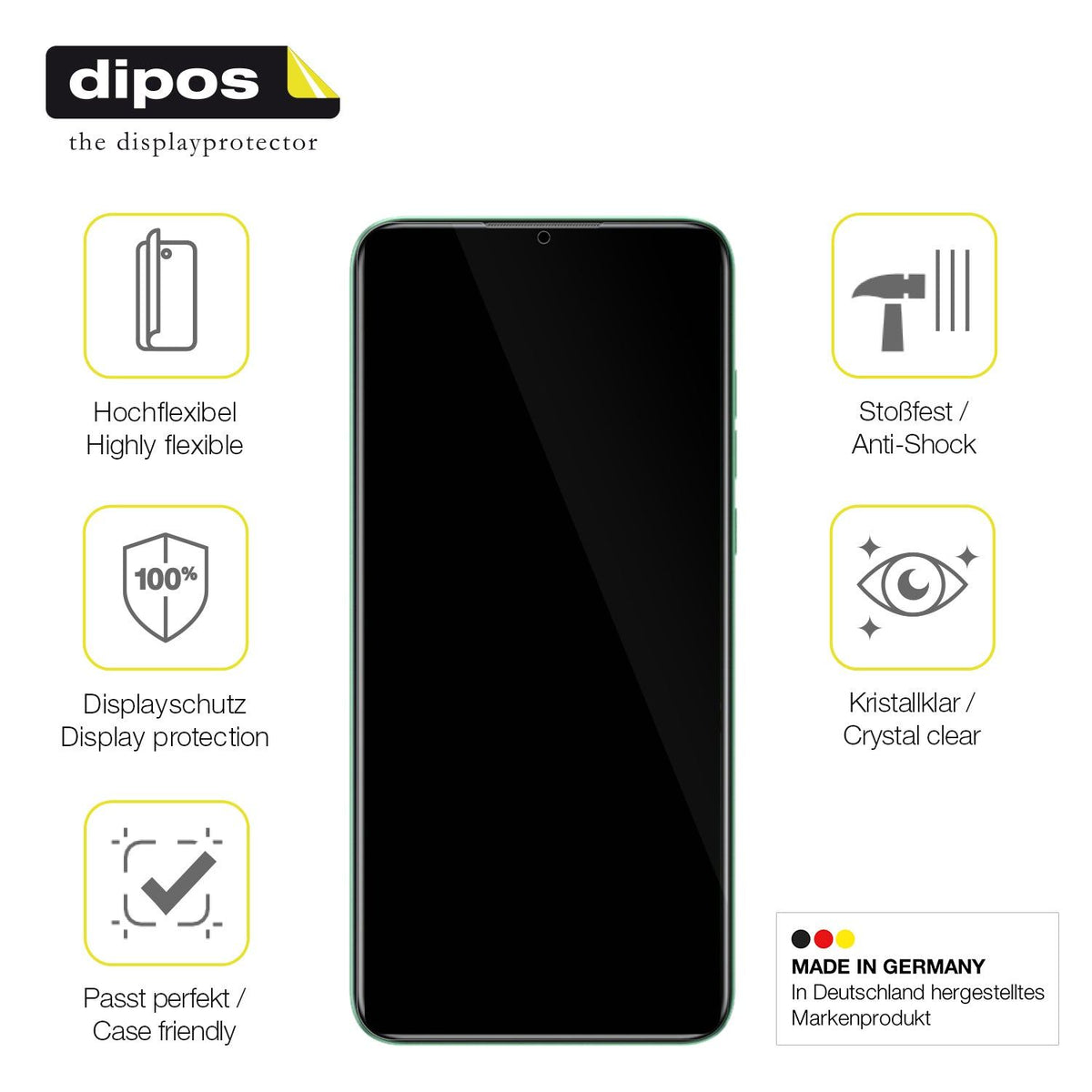 2x 3D Full Cover Schutzfolie für Oukitel C53