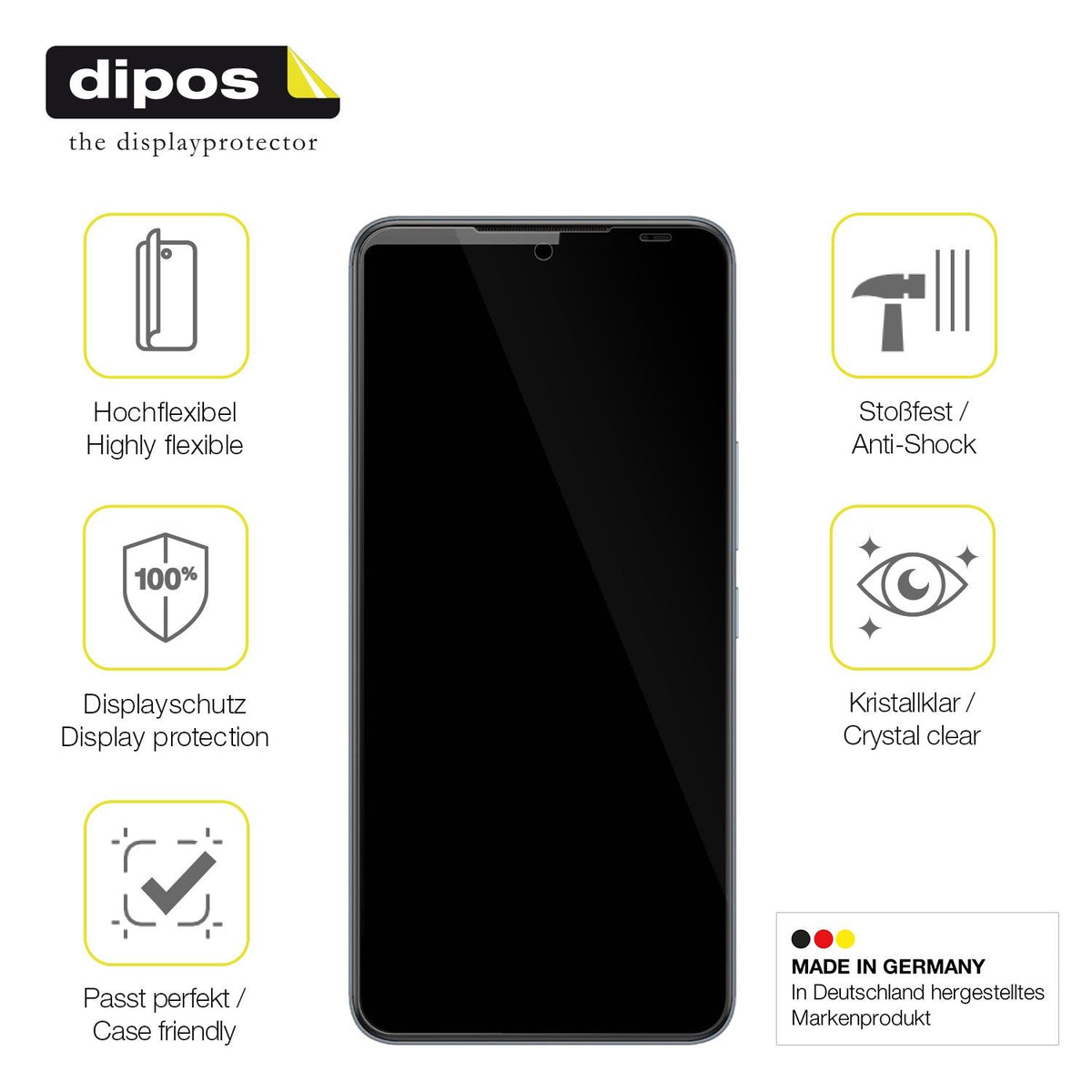 2x 3D Full Cover Schutzfolie für Mobicel IX Plus
