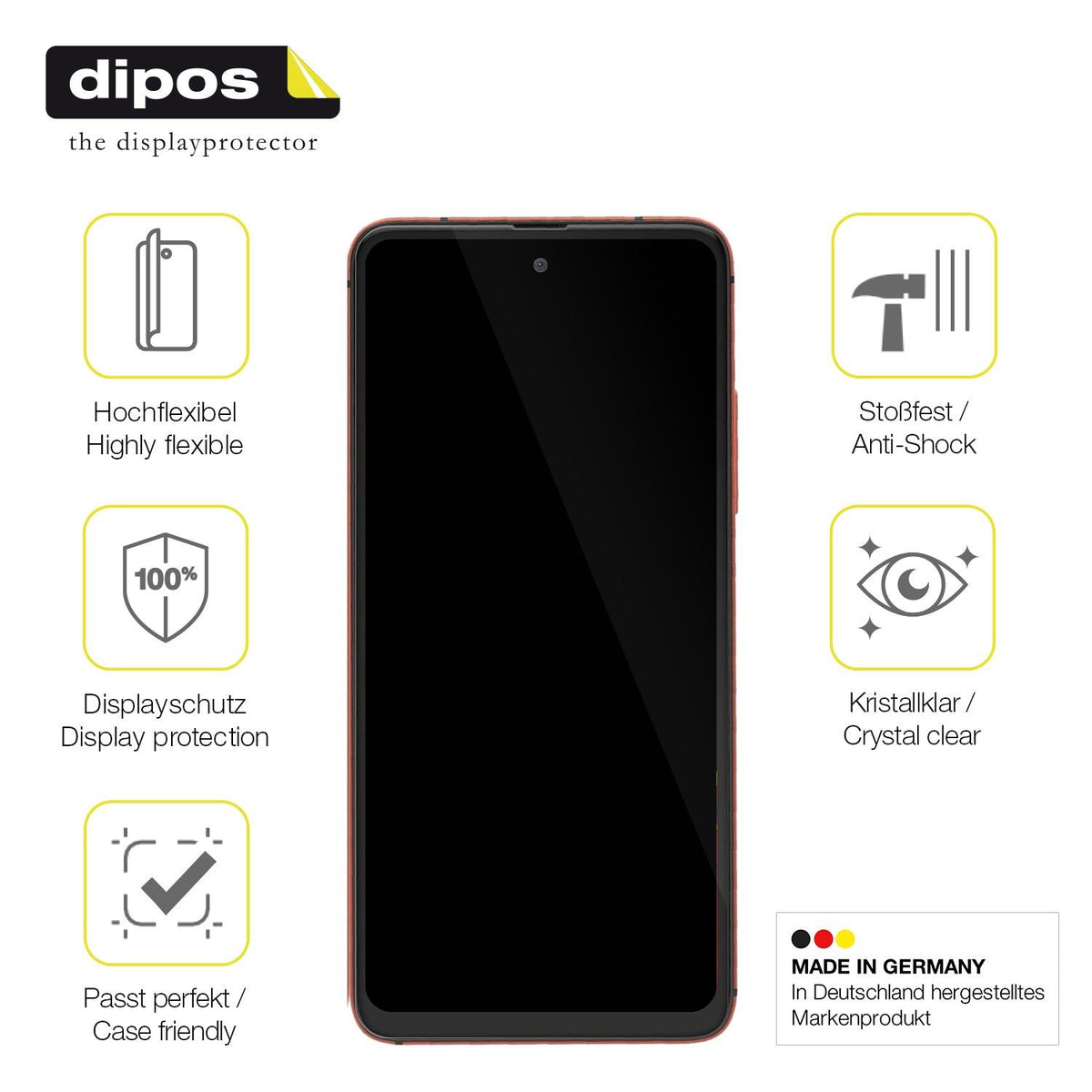 2x 3D Full Cover Schutzfolie für Nuu Mobile N20