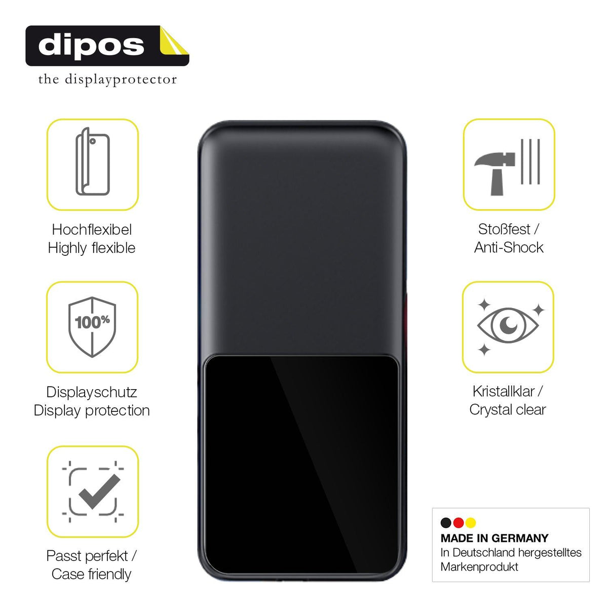 2x 3D Full Cover Schutzfolie für CFIAI Power Bank 26800mAh