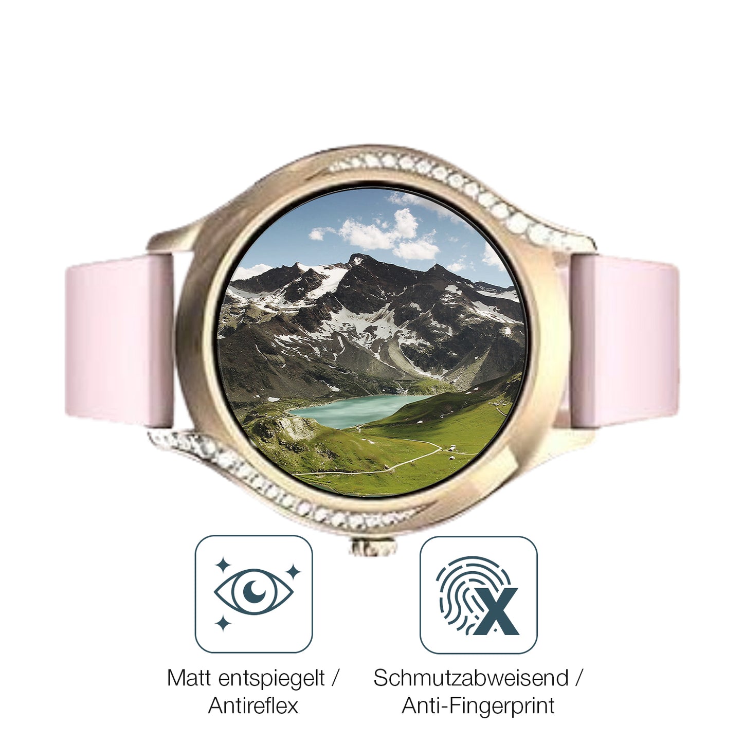 9H Hartbeschichtete, flexible Folie passend zugeschnitten für Eteliar T214 1.19 Zoll