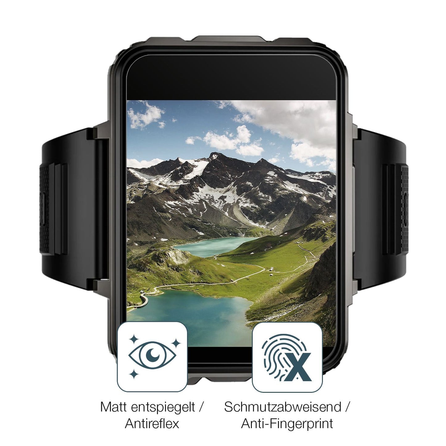 9H Hartbeschichtete, flexible Folie passend zugeschnitten für Lokmat Appllp 5 Max