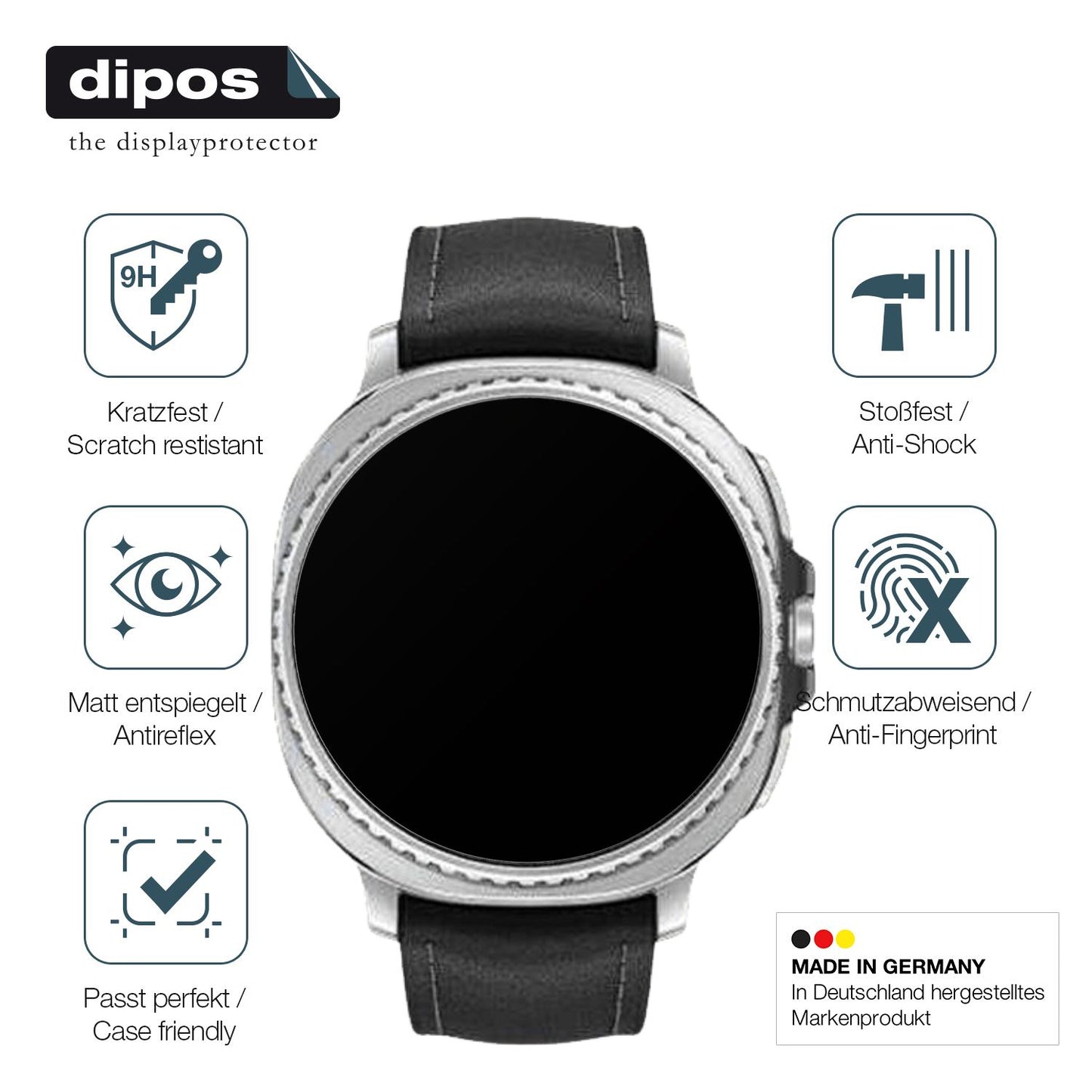 2x 9H Schutzfolie matt für Samsung Galaxy Watch8 Classic 46mm Panzerfolie
