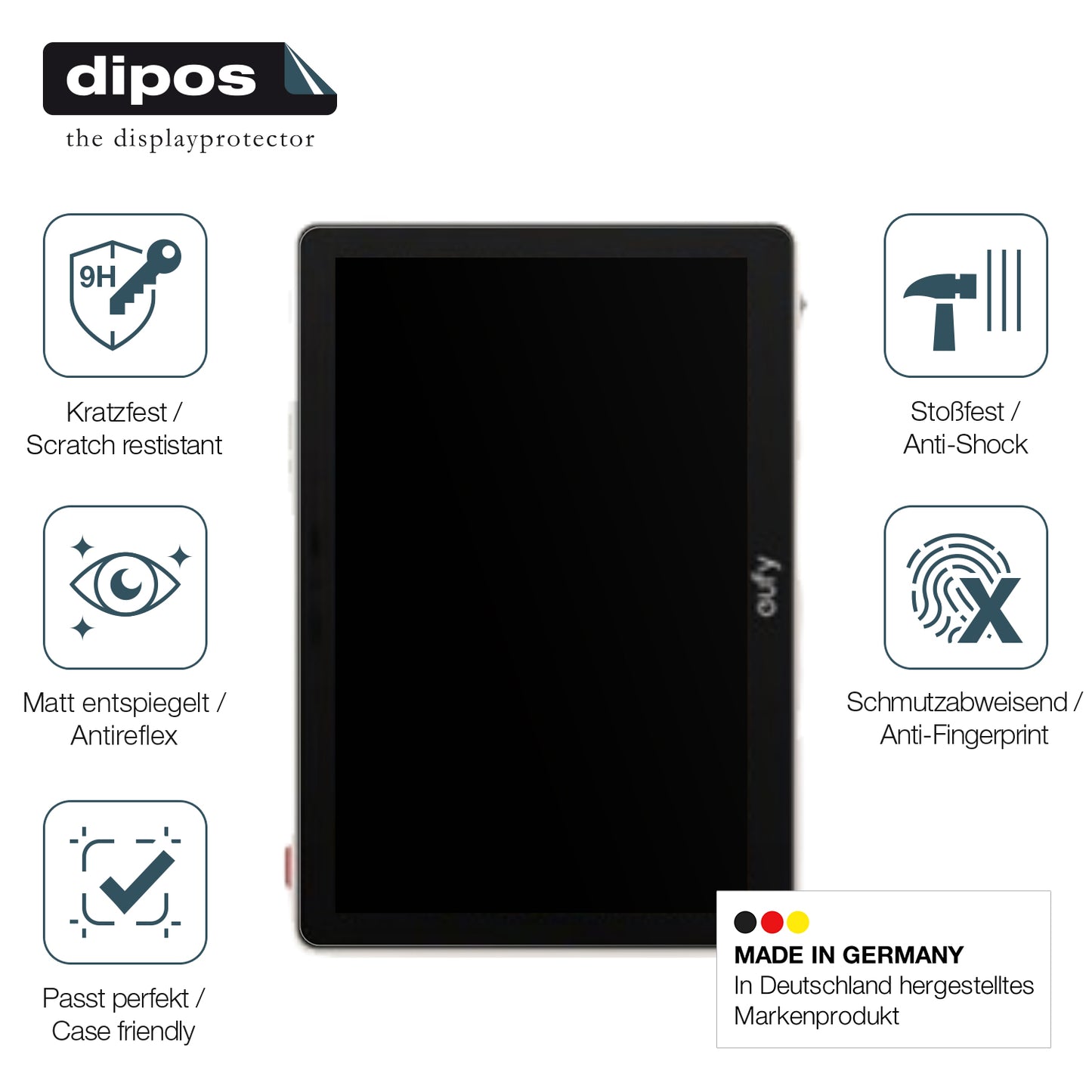 2x 9H Schutzfolie matt für Eufy Smartdisplay E10 Panzerfolie
