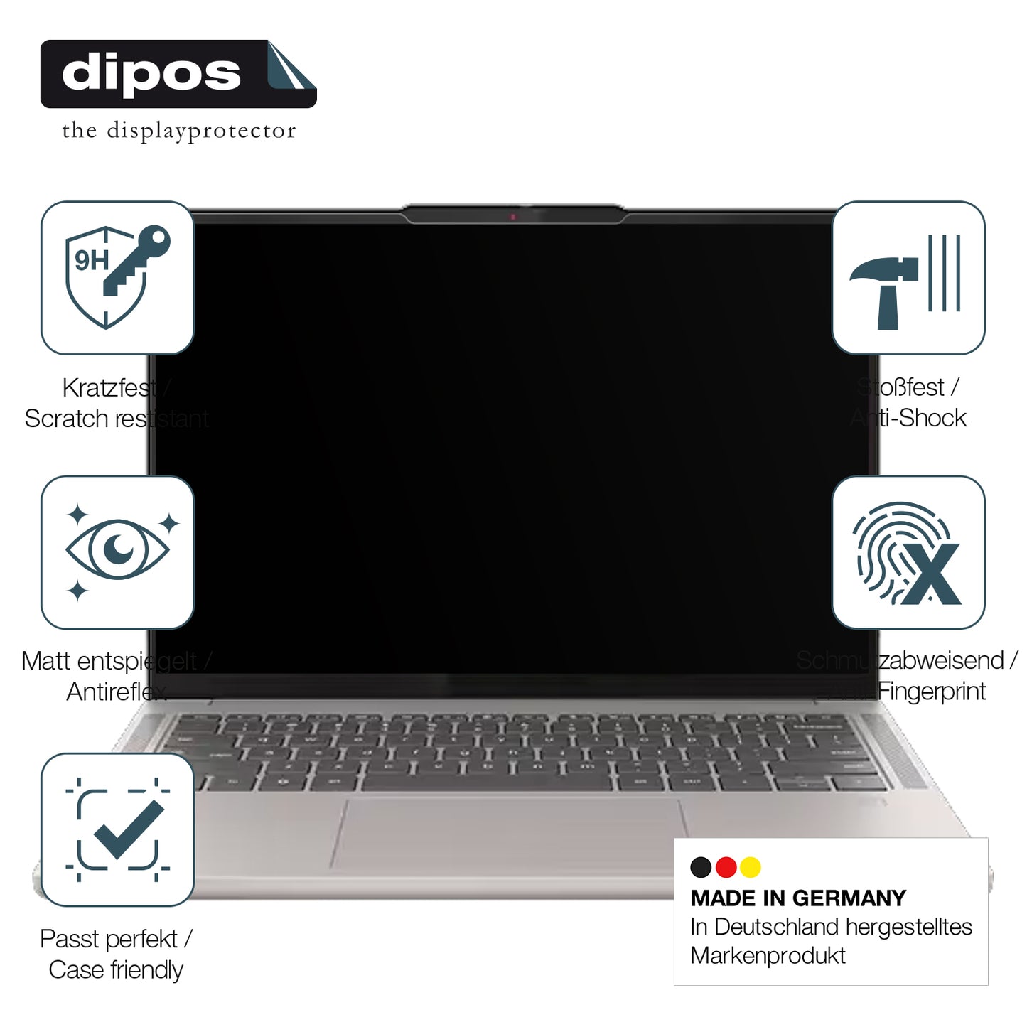 2x 9H Schutzfolie matt für Lenovo Chromebook Plus Gen 10 14 Zoll Panzerfolie
