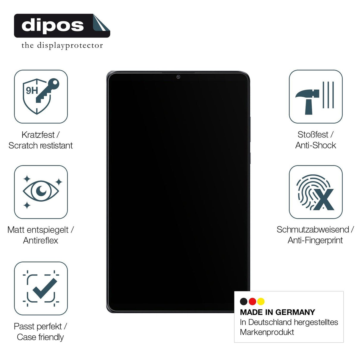 2x 9H Schutzfolie matt für Xiaomi Pad SE 8.7 Panzerfolie