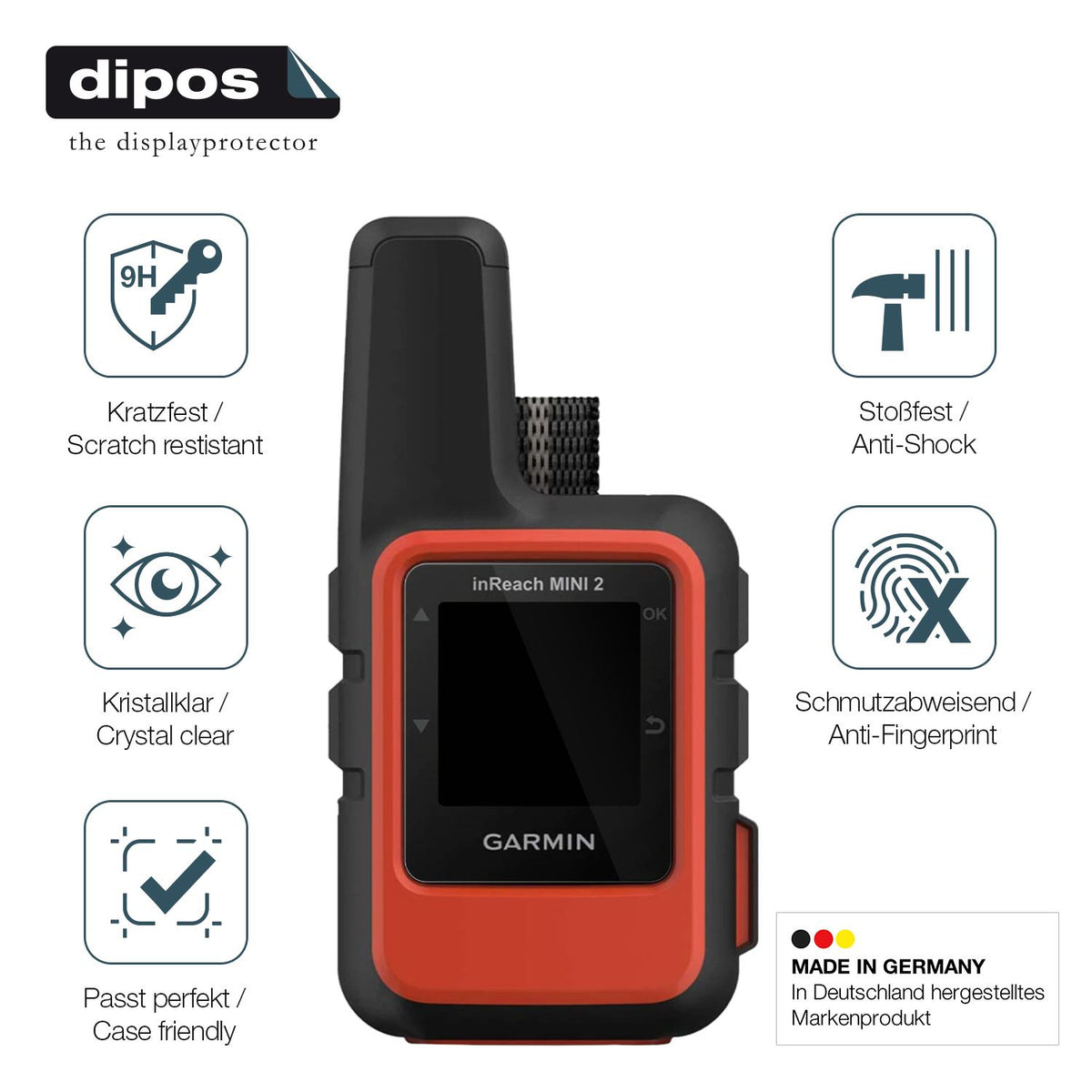 2x 9H Schutzfolie für Garmin inReach Mini 2 Panzerfolie