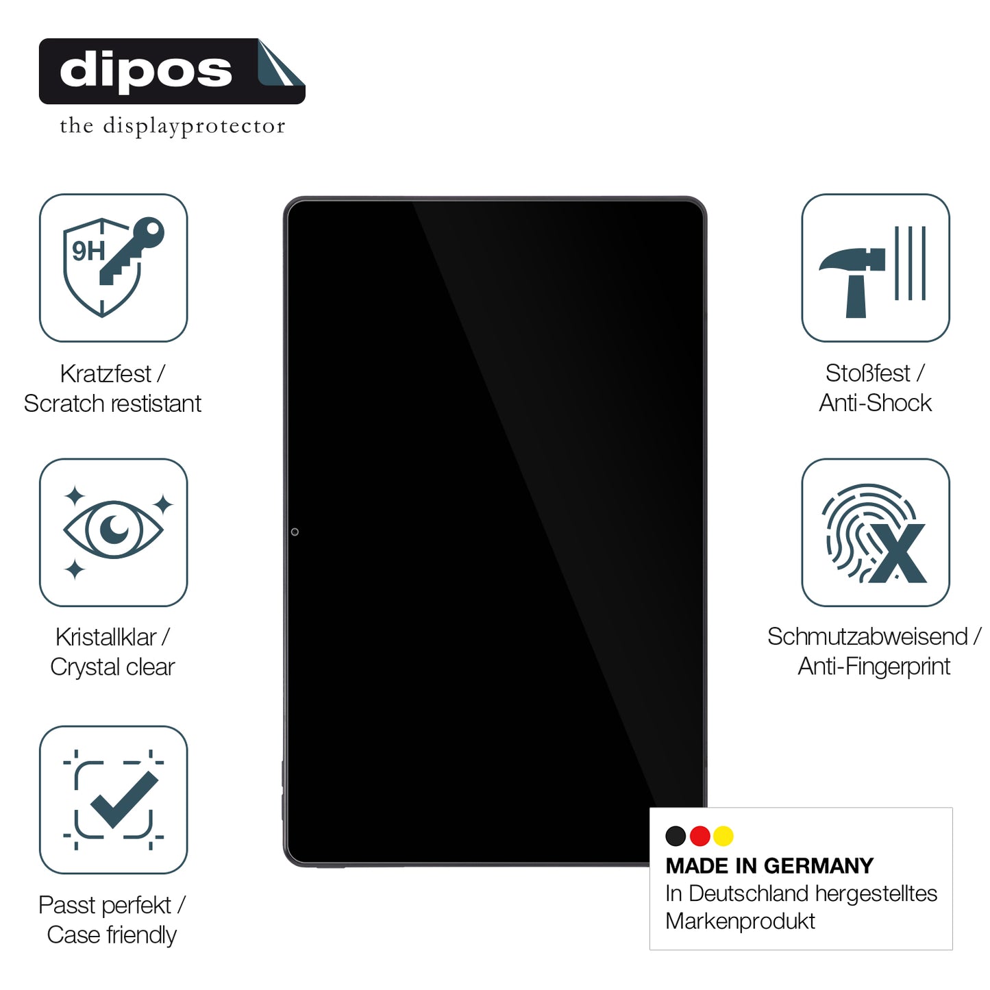 2x 9H Schutzfolie für Lenovo IdeaTab Pro TB373FU Panzerfolie