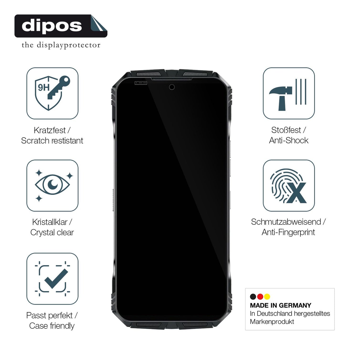 2x 9H Schutzfolie für Doogee S118 Pro Panzerfolie