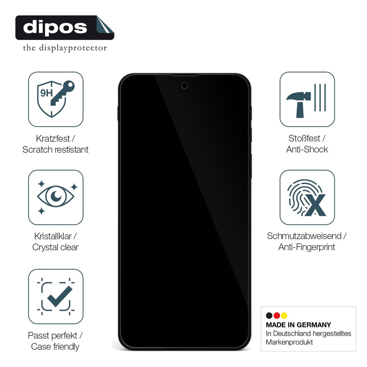 Displayschutz hergestellt in Deutschland, höchste Qualität made in Germany