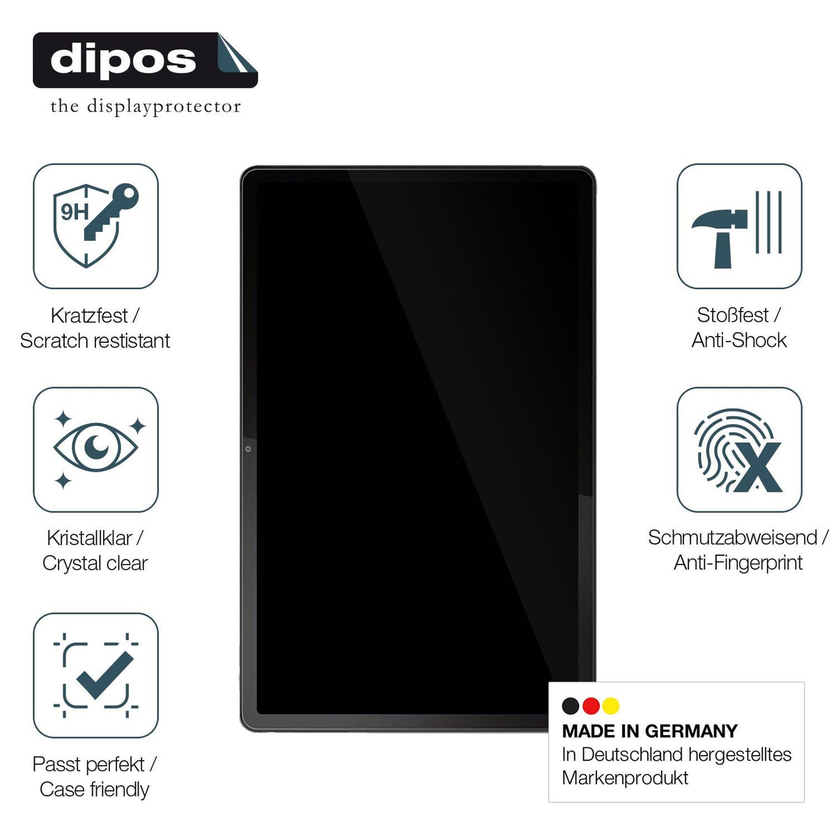 2x 9H Schutzfolie für Lenovo Tab P11 5G Panzerfolie
